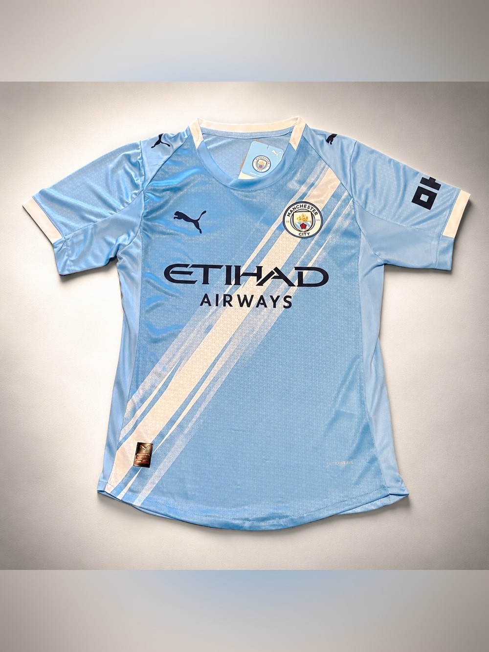 Adult Haaland PUMA Manchester City Light Blue Puma Soccer Jersey Home Jersey
